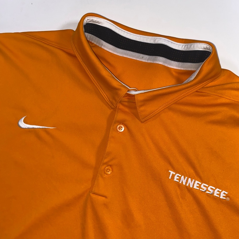 Nike Tennessee Volunteers Dri-FIT Polo Shirt Mens‎ XL Orange Short Sleeve BB201